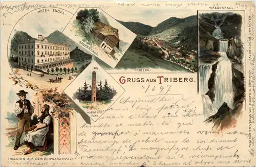 Gruss aus Triberg - Litho -638772