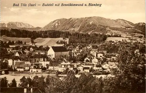 Bad Tölz, Badeteil mit Benediktenwand u. Blomberg -530188