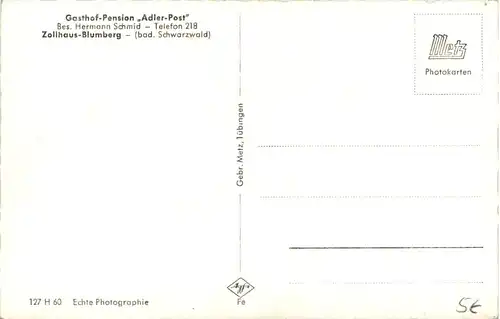 Zollhaus-Blumberg, Gasthof Adler-Post -521108