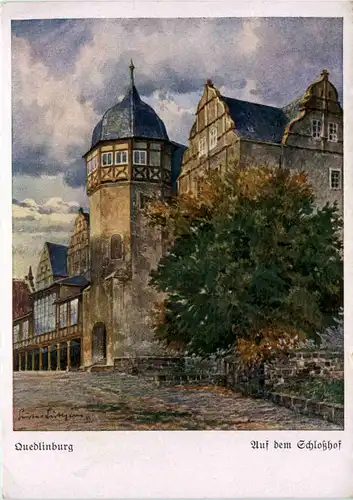 Quedlinburg, Auf dem Schlosshof -530768