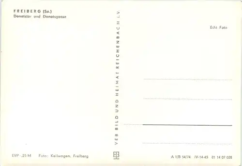 Freiberg, Donatstor und Donatsgasse -530908
