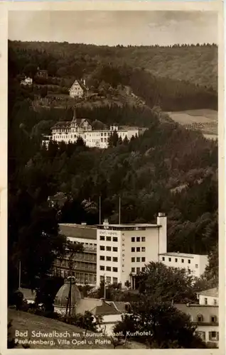 Bad Schwalbach im Taunus, Paulinenberg, Villa Opel u. Platte -531268