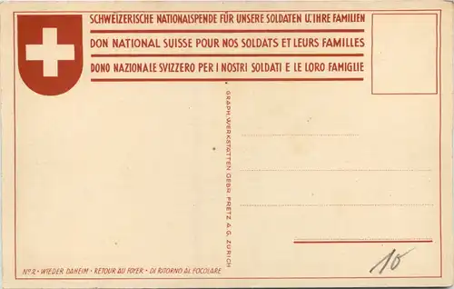 Schweizerische Nationalspende für unsere Soldaten -638906