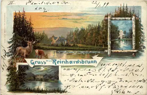 Gruss aus Reinhardsbrunn bei Friedrichroda - Litho -631338