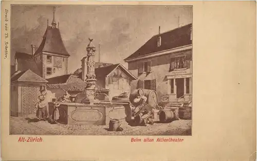 Alt-Zürich - Beim alten Aktientheater -639406