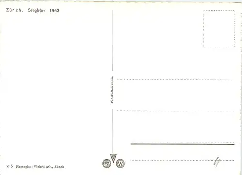 Zürich - Seegefrörni 1963 -639486