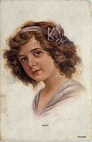 Frau - Künstlerkarte -640006