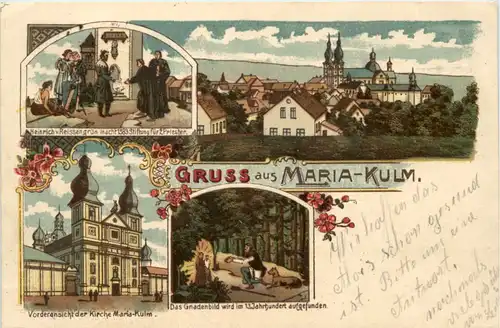 Gruss aus Maria-Kulm - Litho -640246