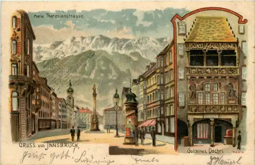 Gruss aus Innsbruck - Litho -640286