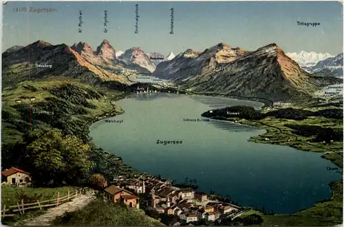 Zug mit Zugersee -632486