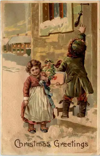 Christmas Greetings - Prägekarte -633240