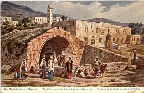 Der Marienbrunnen in Nazareth -641226