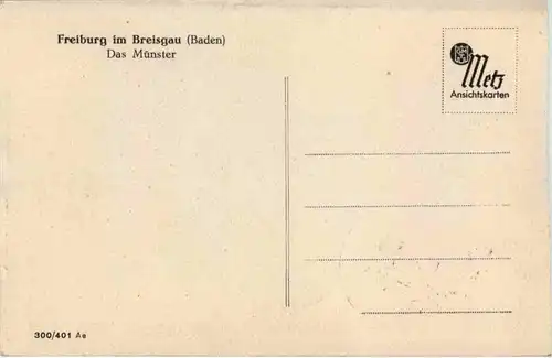 Freiburg - Münster - Maximumkarte -634192
