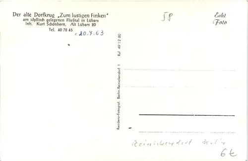 Lübars - Zum lustigen Finken -634372