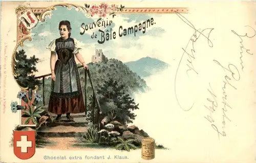 Souvenir de Bale Campagne - Litho -642186