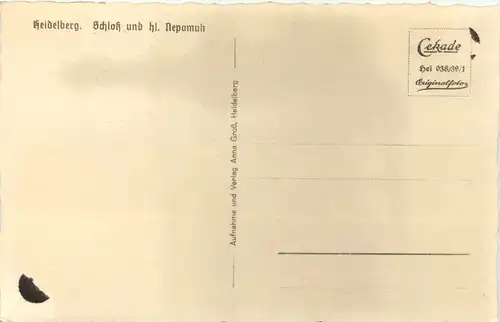 Heidelberg, Schloss und hl. Nepomuk -522164