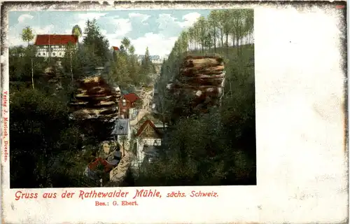 Sächs. Schweiz, Rathewalder Mühle -522304