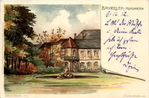 Bayreuth - Hofgarten - Litho -635518
