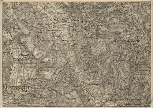 Bayreuth und Umgebung - Landkarte -636738