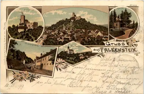 Gruss aus Falkenstein - Litho -637218