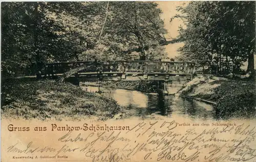 Gruss aus Pankow-Schönhausen, Partie aus dem Schlosspark -525562