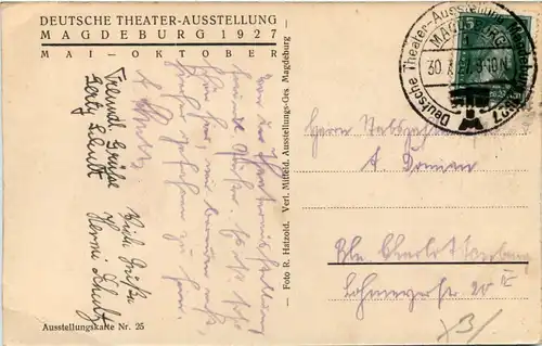 Magdeburg 1927, Deutsche Theater-Ausstellung -525662