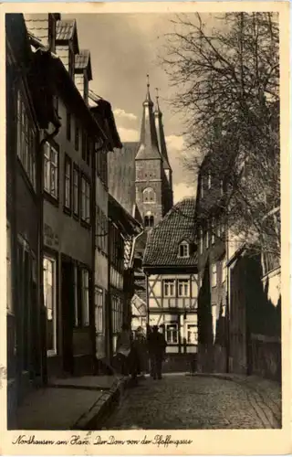 Nordhausen, Der Dom von der Pfaffengasse -526382