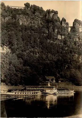 Sächs. Schweiz,, Bastei und Elbdampfer -527022