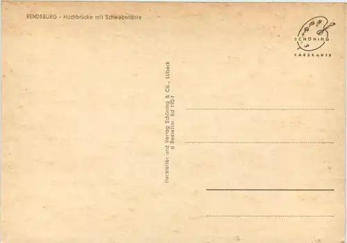 Rendsburg, Hochbrücke mit Schwebefähre -527362