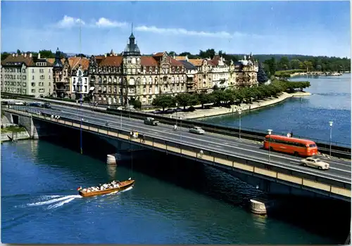 Konstanz, Rheinausfluss mit Rheinbrücke -527422