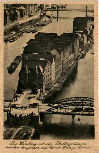 Die Weserburg mit den Schillinghäusern, Bremen -528842