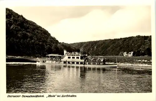 Karlshafen a d Weser - Oberweser-Dampfschiffahrt Hecht -529002