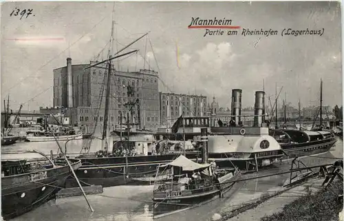 Mannheim, Partie am Rheinhafen -529122