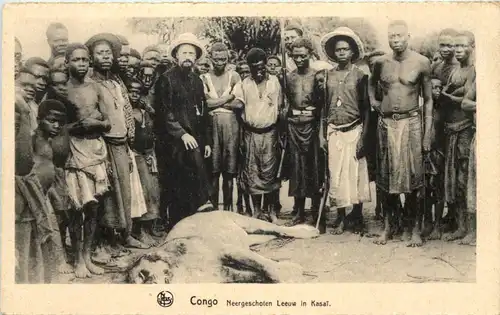 Congo - Neergeschoten Leeuw in Kaisai - Jagd -638274
