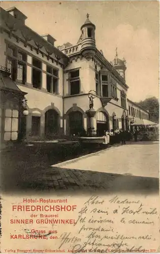 Karlsruhe - Hotel Friedrichshof der Brauerei Sinner Grünwinkel -638674