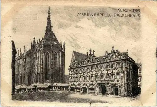 Würzburg, Marienkapelle - Falkenhaus -530070