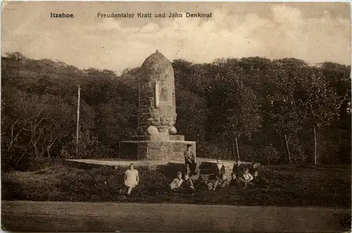 Itzehoe, Freudentaler Kratt und Jahn Denkmal -531690