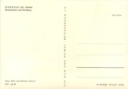Ohrdruf Kr. Gotha, Berufsschule und Kienberg -531890