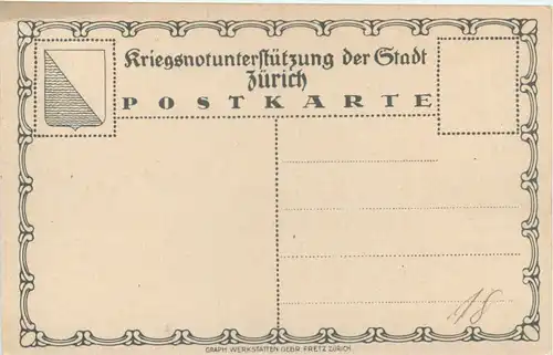 Kriegsnotunterstützung der Stadt Zürich -638888