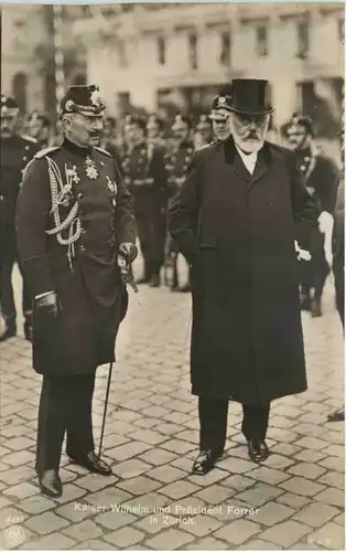 Kaiser Wilhelm II und Präsident Forrer in Zürich1912 -639128