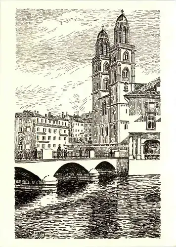 Zürich - Grossmünster -639608