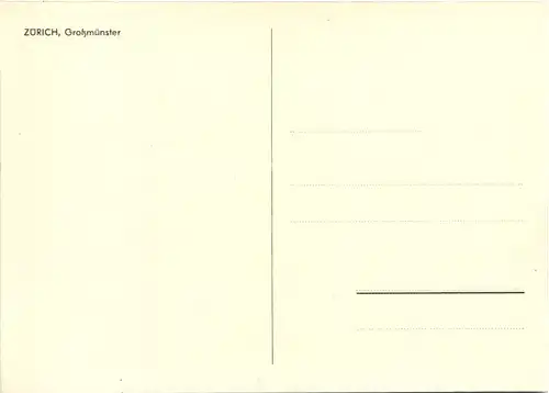 Zürich - Grossmünster -639608