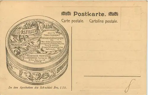 Künstler AK Franceschini - Werbung Pastilles Valda -642208