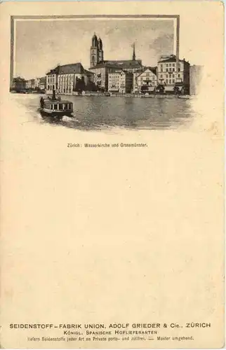 Zürich - Wasserkirche und Grossmünster -642268