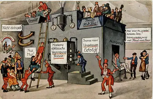 Humor - Moderne elektrische Verjüngungs-Fabrik -643238