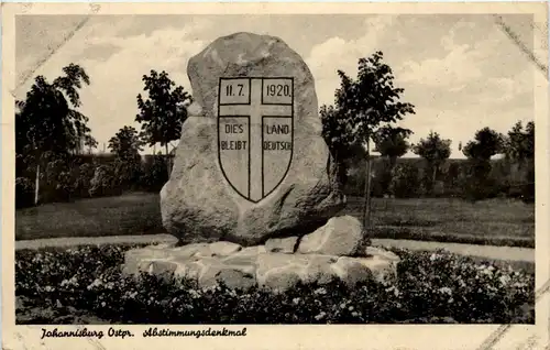 Johannisburg Ostpreussen - Abstimmungsdenkmal -643334