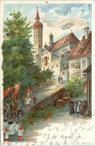 Gruss aus Andechs - Litho -643424