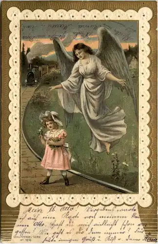 Engel - Prägekarte -643626