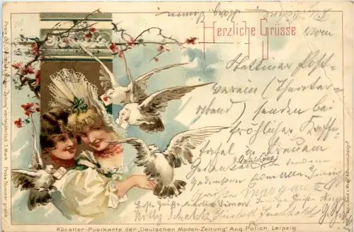 Frauen mit Tauben -643582