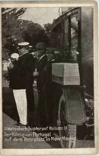 König von Portugal auf dem Rennplatz in New Market -643612